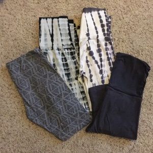 Set of 4 High Waist Leggings